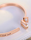 Fashion Rose Gold Buckle Shape Decorated Bracelet For Women