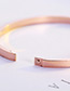 Simple Rose Gold+yellow Round Shape Decorated Bracelet
