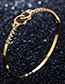 Fashion Rose Gold Handcuffs Shape Decorated Bracelet