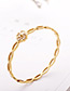 Fashion Gold Color Clover Shape Decorated Bracelet