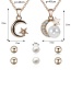 Fashion Gold Color Moons Pendant Decorated Jewelry Sets(5pcs)