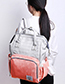 Fashion Red Stripe Pattern Decorated Backpack