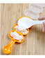 Elegant Orange+white Color Matching Design Child Meal Mold(with Spoon)