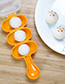 Elegant Orange+white Color Matching Design Child Meal Mold(with Spoon)