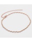 Fashion Gold Color Pure Color Decorated Simple Necklace