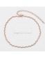 Fashion Gold Color Pure Color Decorated Simple Necklace