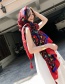 Fashion Multi-color Flower Pattern Decorated Dual-use Scarf
