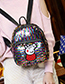 Lovely Multi-color Peppa Pig Pattern Decorated Backpack