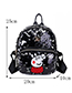 Lovely Black Peppa Pig Pattern Decorated Backpack