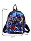 Lovely Black Lipstick Pattern Decorated Backpack