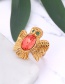 Fashion Gold Color Owl Shape Decorated Ring