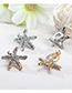 Fashion Gold Color Starfish Shape Decorated Earrings