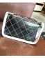 Fashion White+black Grid Pattern Decorated Shoulder Bag (2 Pcs )