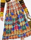 Fashion Multi-color Grid Pattern Decorated Dress
