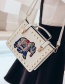 Fashion White Elephant Pattern Decorated Handbag