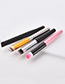 Fashion Silver Color+yellow Flat Shape Decorated Makeup Brush