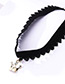 Fashion Black Crown Shape Decorated Necklace