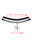 Fashion Balck Starfish Shape Decorated Necklace
