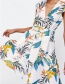 Fashion Multi-color V Neckline Design Sleeveless Dress