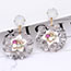 Fashion Gray Hollow Out Design Simple Earrings