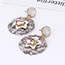 Fashion Gray Hollow Out Design Simple Earrings