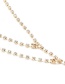 Fashion Gold Color Full Diamond Decorated Multi-layer Body Chain