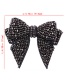 Fashion Black Full Diamond Design Bowknot Shape Shoes Accessories（1pc）