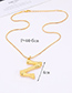 Fashion Gold Color Letter Y Pendant Decorated Necklace