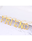 Fashion Gold Color Letter Z Decorated Pure Color Earrings