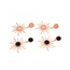 Fashion Black Sunflower Shape Decorated Earrings