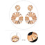 Fashion Gold Color Round Shape Design Pure Color Earrings