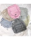 Fashion Pink Grid Pattern Decorated Shoulder Bag (2pcs)