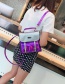 Fashion Purple Sequins Pattern Decorated High-capacity Bag