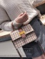 Fashion Khaki Grid Pattern Decorated Bag