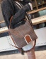 Fashion Brown Stripe Pattern Decorated Bag