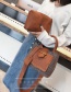 Fashion Brown Grid Pattern Decorated Bag