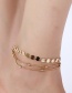 Fashion Gold Color Multi-layer Design Ankle Chain