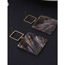 Fashion Brown Square Shape Decorated Pure Color Earrings