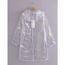 Fashion White Pure Color Design Waterproof Windcoat