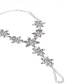 Trendy Silver Color Star Shape Decorated Pure Color Anklet