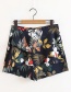 Fashion Multi-color Flower Pattern Decorated Pants