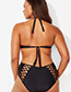 Sexy Black Hollow Out Design Off-the-shoulder One-piece Swimwear