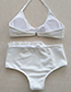 Sexy White Hollow Out Design Off-the-shoulder Swimwear