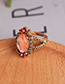 Fashion Pink Full Diamond Decorated Ring