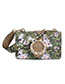 Fashion Claret Red Flower Pattern Decorated Bag