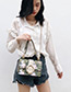 Fashion Khaki Flower Pattern Decorated Bag