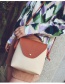 Fashion Brown Color-matching Decorated Bag