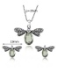 Fashion Silver Color Dragonfly Shape Decorated Jewelry Sets