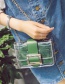 Fashion Green Belt Buckle Shape Decorated Bag(2pcs)