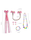 Lovely Pink Rabbits Decorated Child Jewelry Sets